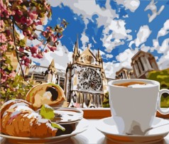 Набір для розпису по номерах Снідонок у Лондоні Strateg розміром 40х50 см (HH091)