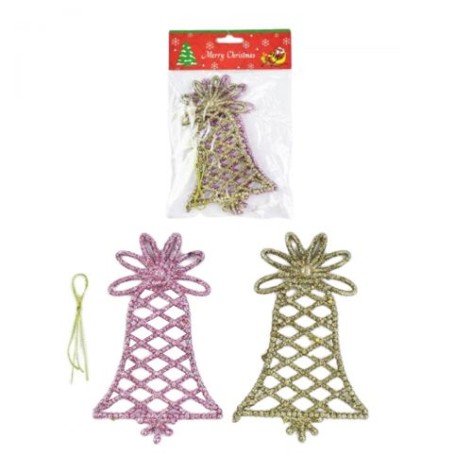 Ёлочная игрушка "Блестящий колокольчик" (2 шт)