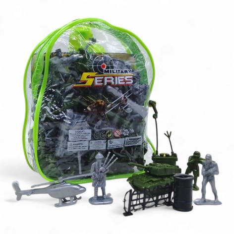 Детский набор солдатиков "Армия" в рюкзаке (большой)