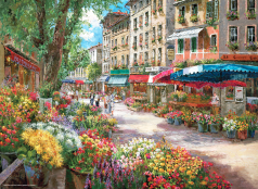 Пазлы Anatolian Цветочный рынок в Париже, 66 х 48 см 1000 элементов