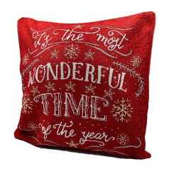 Наволочка новорічна оксамитова No Name 