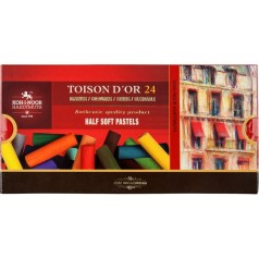 Крейда-пастель TOISON D'OR, 1/2, 24 кол.