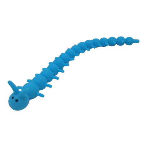 Браслет "Гусень-антистресс", 22 см, голубая