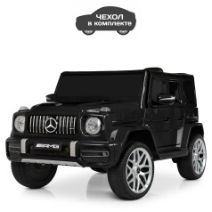 Джип M 4214EBLRS-2 (1шт) 2,4G, 2мот.30W, 1акум.12V7AH, муз.,світло, MP3,кол.EVA, шкір.сидін., фарб.чорний.