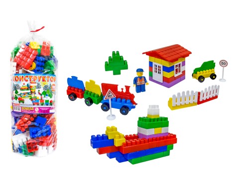 Конструктор дитячий Promtex з великими деталями, 100 елементів 4002