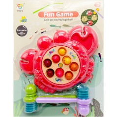 Стукалка крабик, розовая