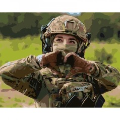 Картина по номерам Защитница 40х50 см