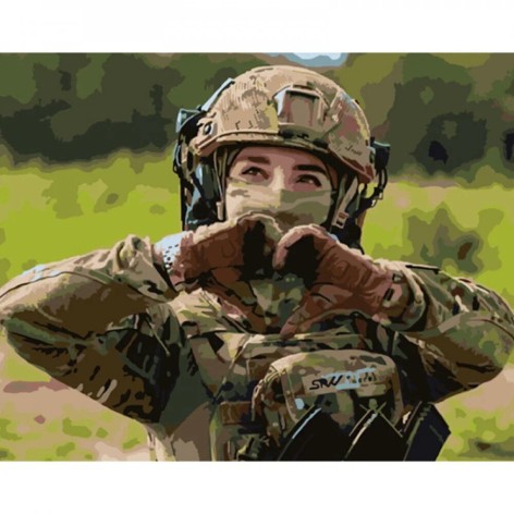 Картина по номерам Защитница 40х50 см