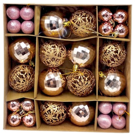 Ялинкові кульки MIC 44 шт. діаметром 5.5 і 3 см