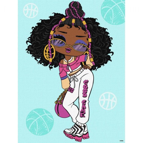 Картина за номерами Ідейка "L.O.L. Surprise! Tweens. Hoops Cutie" 30х40 см (KHO6285)