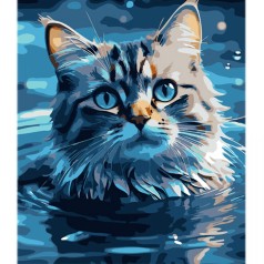 Картина за номерами "Мрії у синій безодні" 30х40 см