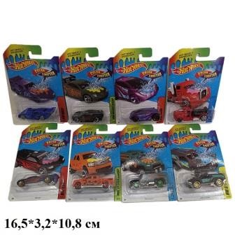 Іграшкова модель легкова Hot Wheels 324-89 металева, змінює колір, 8 видів, лист 16,5*3,2*10,8