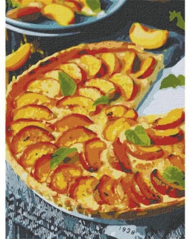 Картина по номерам "Персиковый пирог" 30*40 см