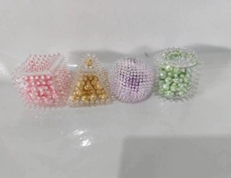 Антистрес геометричні фігури з перлинами 