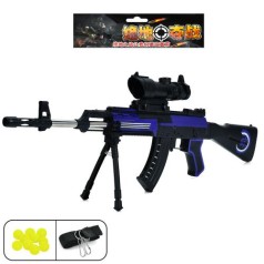 Автомат игровой 72,5см, пластиковые шары, прицел, подставка 762-2