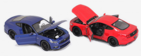 Машинка інерційна Welly 1:24 Ford Mustang GT2015 2 кольори