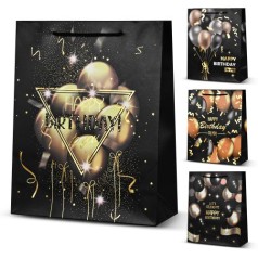 Пакет подарунковий паперовий S "Happy Birthday" 18*23*8см R95519-S 6 шт. в уп.  