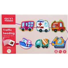 Деревянная игра-шнуровка 