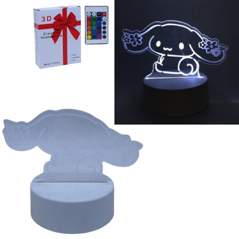 Нічник аніме Sanrio Cinnamoroll, пульт, від мережі і батарейки