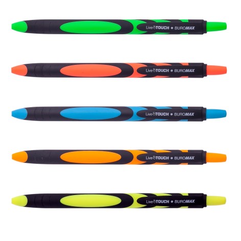 Ручка шариковая автоматическая Live Touch, 0,7мм, масляные чернила 36 шт. в уп.