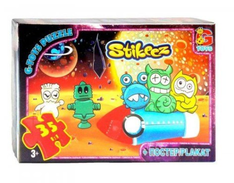 Пазл "Stikeez", 35 елементів + плакат