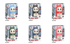 Банківський термінал Labubu, сейф з ключем, 21-12-11см,скарбничка, звук, світло, 6 видів, на бат-ці, в кор-ці, 18,5-26-13,5см 