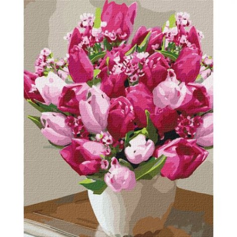 Картина по номерам "Яркие тюльпаны" ???