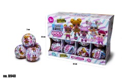 LL кукла B940 DOLL BEAUTIFUL SOO LOVE СЛОЙ 7см /6/144/24шт в кор.