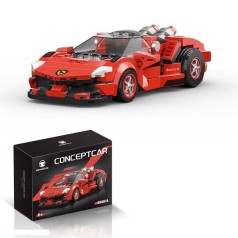 Конструктор “Автомобиль”, 302 детали, резиновые шины, в кор. 20*14*8см  /60/