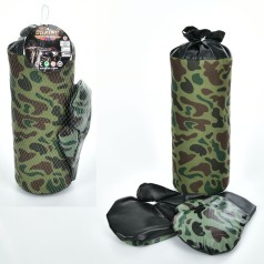 Боксерський набір груша 31-12см, наповнювач-текстиль, 2 рукавички, сітка 