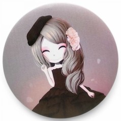 Люстерко двостороннє кругле "Лялька"