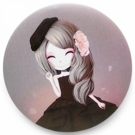 Люстерко двостороннє кругле "Лялька"