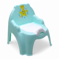 Дитячий горщик Technok бірюзовий з зіркою