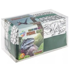 Dinosaur Expedition Пенал-раскраска с фломастерами