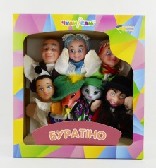 Игрушечный набор "Кукольный театр. Буратино", 7 персонажей
