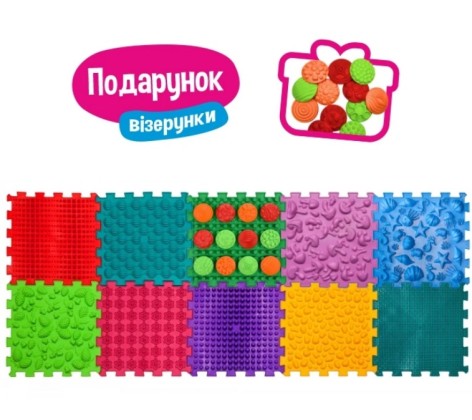 Масажний килимок-пазл Ортек 