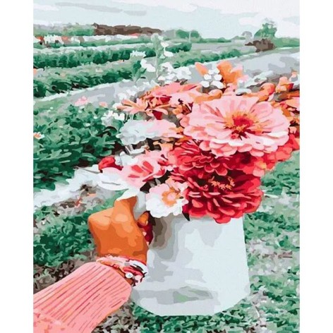 Розпис за номерами Букет у полі