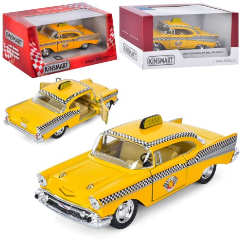 KINSMART Chevrolet Bel Air (Taxi) 1957, металлическая инерционная