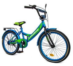 Велосипед детский 2-х колесный 20'' 212002 (1 шт) Like2bike Sky, голубой, рама сталь, со звонком, ручной тормоз, сборка 75%