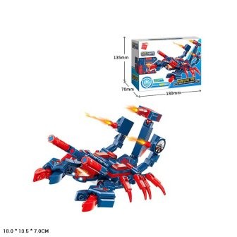 Конструктор Brick 41218 Cube of mechanical beasts-Red Scorpion with Sharp Claws 158 дет. собранный, коробка 18*7
