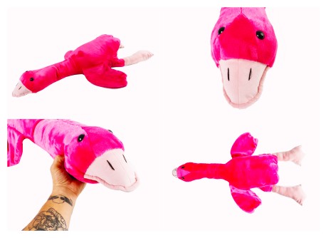 Мягкая игрушка Гусь (подушка обнимашка) розовый, 110см