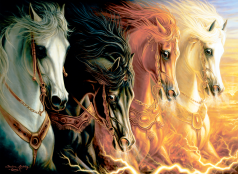 Пазлы Anatolian Четыре коня Апокалипсиса, 66 х 48 см 1000 элементов