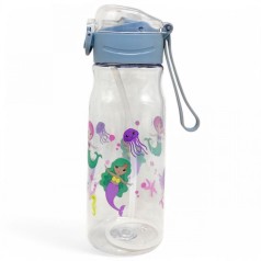 Пляшка для води "Русалка" (0,78 л), блакитний