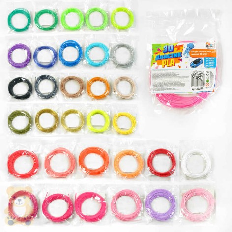 Пластик PLA для 3D ручки 4FUN Game Club підходить до номерів 28381, 73877, 60484, 86939 МІКС КОЛЬОРІВ 