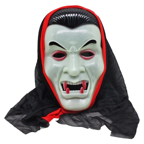 Маска пластикова "Вампір" з капюшоном