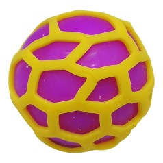 Игрушка "Мячик-антистресс", с пеной, 6 см (сиреневый)
