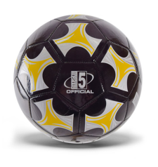 М'яч футбольний №5 PVC, 270 грам, чорно-жовтий