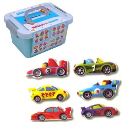 Набор для творчества "Создай и раскрась магнит. Машинки"