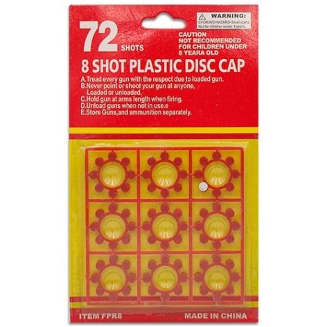 Пістони 8-зарядні для іграшкової зброї на 72 постріли 