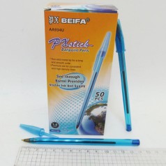 Кулькова ручка Beifa 1мм, синій колір 50 шт. в уп.
